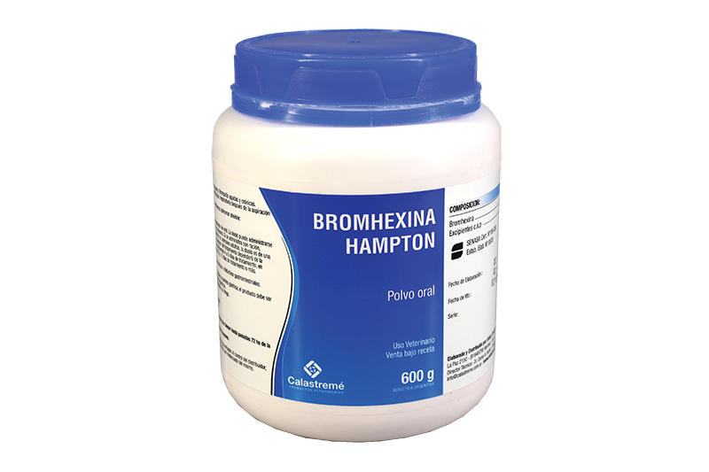 Bromhexina Hampton - BRONCODILATADOR - MUCOLÍTICO Y EXPECTORANTE - Laboratorio Calastremé