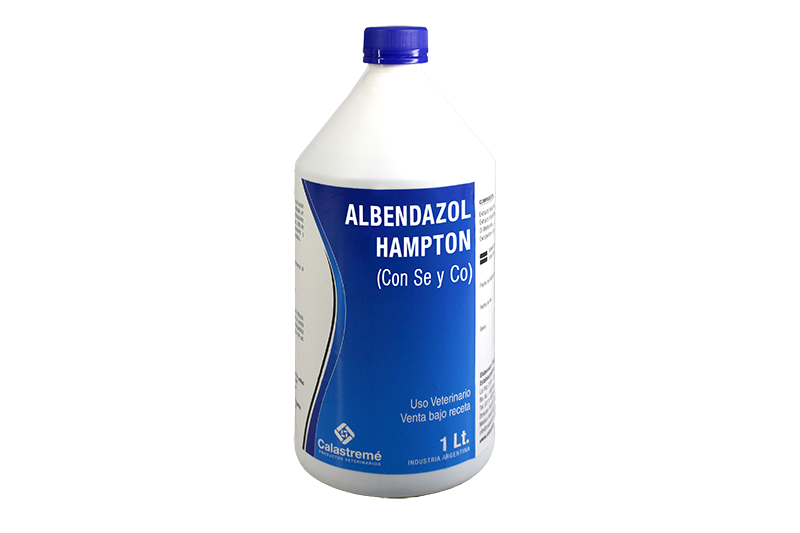 Albendazol Hampton - ANTIPARASITARIO DE AMPLIO ESPECTRO - Grandes Animales - Laboratorio Calastremé