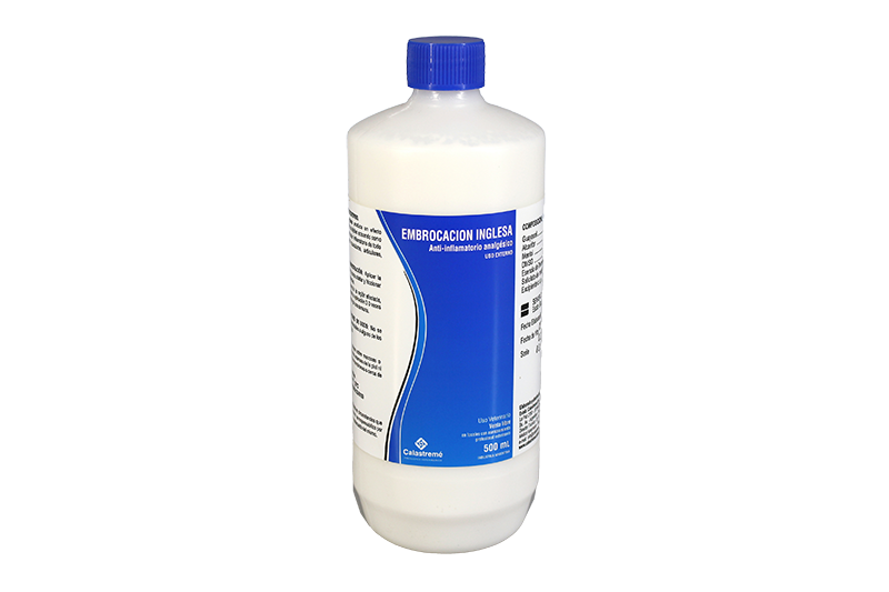 Embrocación Inglesa - REVULSIVO Y RUBEFACIENTE - Equinos - Laboratorio Calastremé