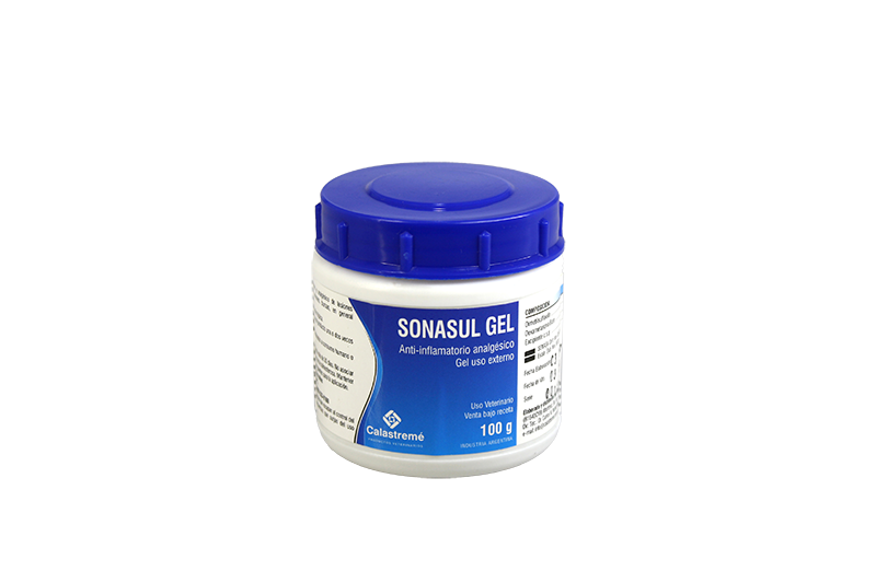 Sonasul Gel - ANTIINFLAMATORIO ANALGÉSICO| GEL USO EXTERNO - Equinos - Laboratorio Calastremé