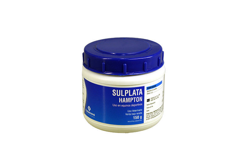 Sulplata Hampton - ANTISÉPTICO ADHESIVO PROTECTOR DE HERIDAS - Equinos, Grandes Animales, Animales de Compañía - Laboratorio Calastremé