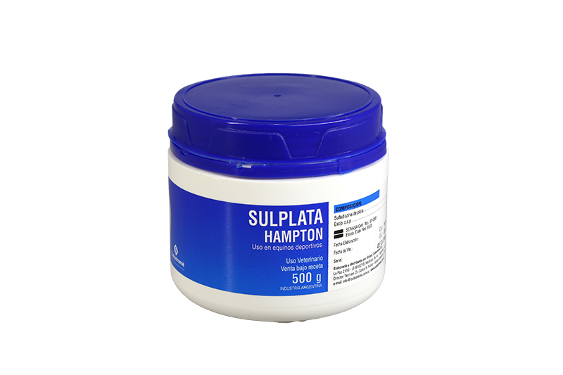 Sulplata Hampton - ANTISÉPTICO ADHESIVO PROTECTOR DE HERIDAS - Equinos, Grandes Animales, Animales de Compañía - Laboratorio Calastremé
