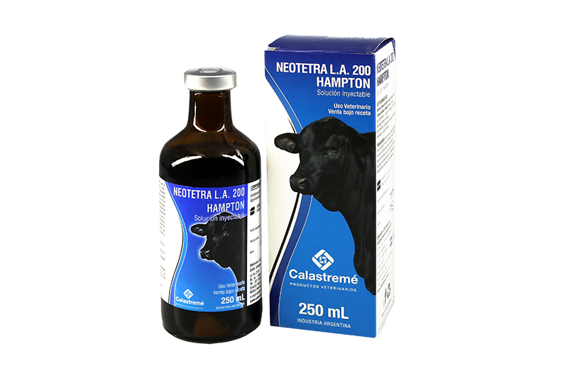 Neotetra LA 200 Hampton - SOLUCIÓN ANTIBIÓTICA - Laboratorio Calastremé