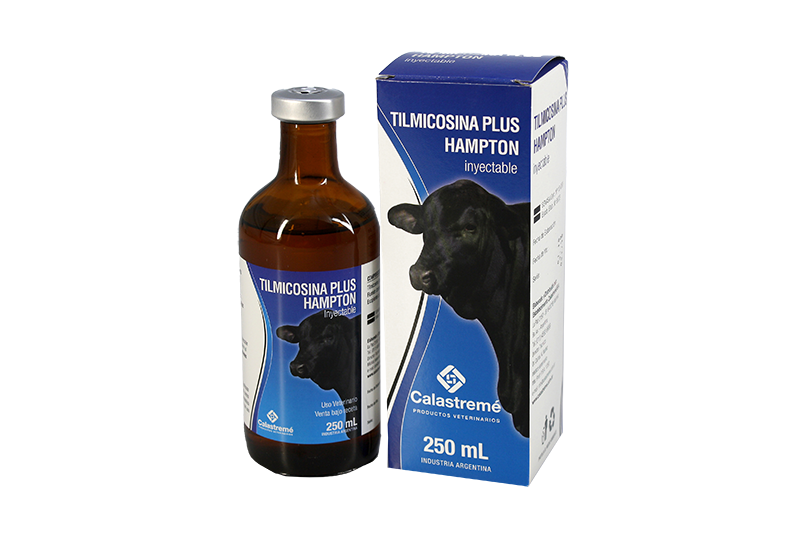 Tilmicosina Plus Hampton - BACTERICIDA- ANALGÉSICO - ANTIINFLAMATORIO - Laboratorio Calastremé